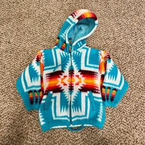 Colorful Patterned Kids Wool Hoodie